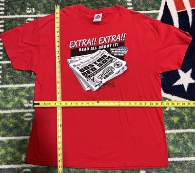 BOSTON RED SOX MLB World Series Champions 2004 EXTRA EXTRA  T-Shirt XXL NEW