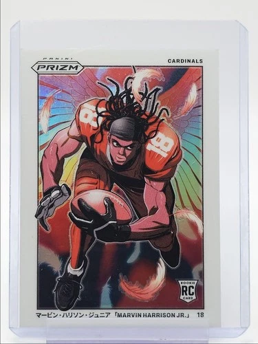 MARVIN HARRISON JR. 2024 PANINI PRIZM MANGA VERTICAL ROOKIE SSP RC Q6438