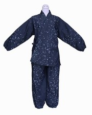 Denim Work Clothes K3318-01L    Size L Samue For Unisex Cotton Set-Up Soft Fabric