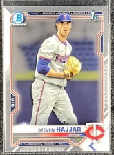 2021 Bowman Draft Chrome STEVEN HAJJAR 1st Bowman #BDC-161 - Minnesota Twins