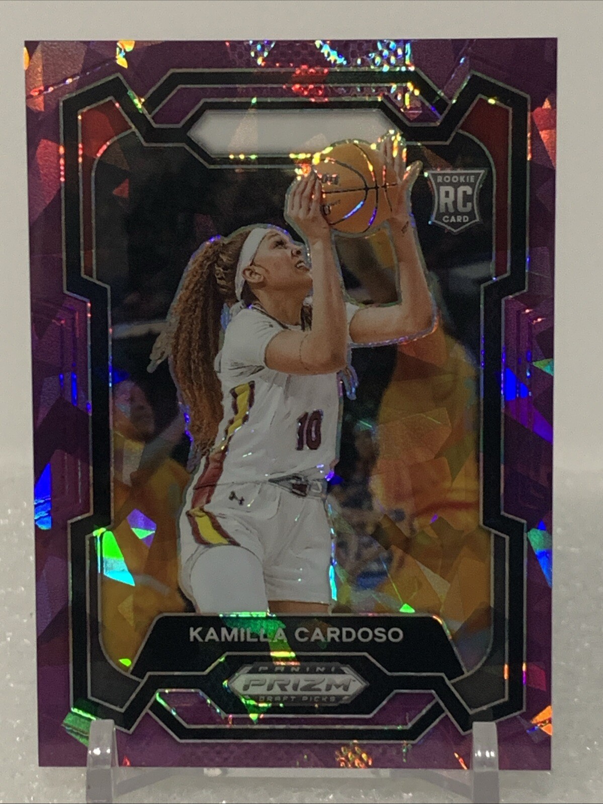 2024 Prizm Draft Picks - PURPLE ICE #59 Kamilla Cardoso RC 122/149