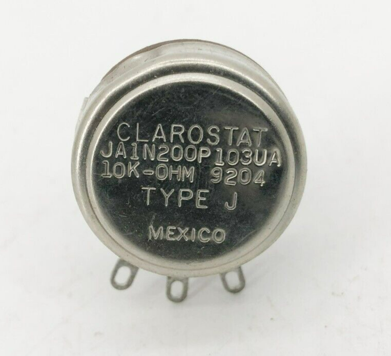 New Clarostat JA1N200P103UA Potentiometer 10k Ohm Type J | eBay New Clarostat JA1N200P103UA Potentiometer 10k Ohm Type J | eBay