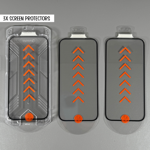 Protectores de pantalla FUNCAT para iPhone 12 Pro Max - 3x HD vidrio transparente con kit de instalación - Imagen 4 de 9