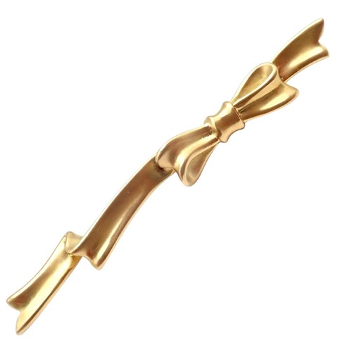 Authentic! Angela Cummings 18k Yellow Gold Long Ribbon Bow Pin Brooch 1984 - Picture 9 of 11