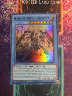 yugioh white knight cards Yu-Gi-Oh! White Knight of Dogmatika MP22-EN075 1st Edition Super Rare NM