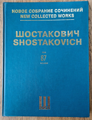 Schostakowitsch - Werke für Solostimme & Orchester, neue gesammelte Werke Bd. 87