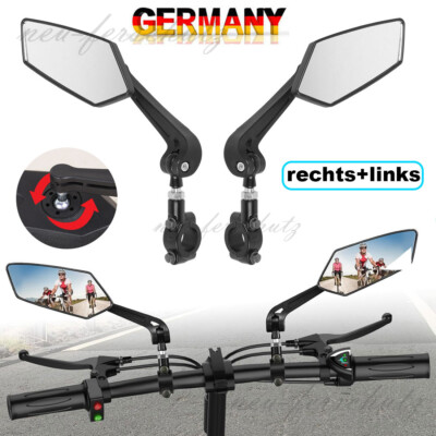 1 Paar Fahrradspiegel E-Bike Rückspiegel Spiegel Fahrrad links + rechts MTB City