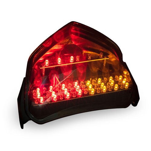 Smoke Brake Taillight INTEGRATED Turn Signal for 2004-2005 Suzuki GSXR 600 / 750 - Picture 9 of 9