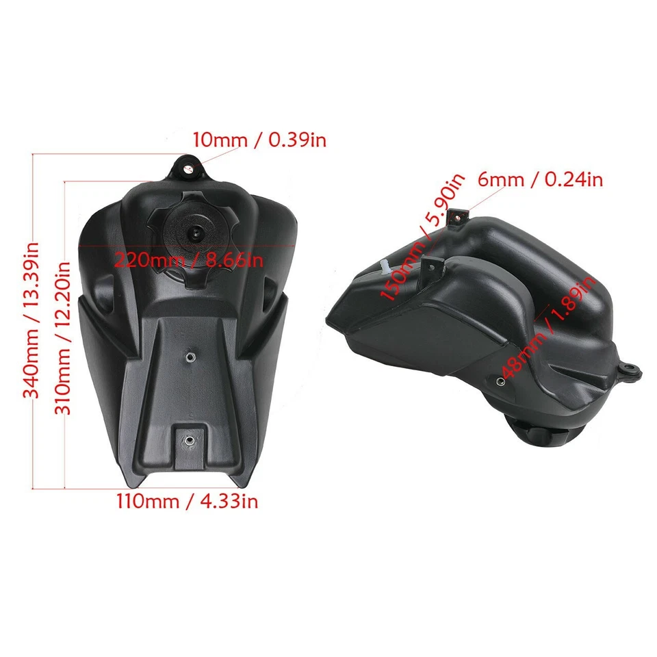 Tanque de combustível gasolina para Kawasaki KLX110 KLX 110 KX65 Suzuki DRZ110 RM65 140 150cc 160c - Imagem 2 de 4