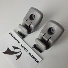 2004-2007 Subaru Impreza Sun Visor Clip Gray Pair Set Of 2 With Screws Oem