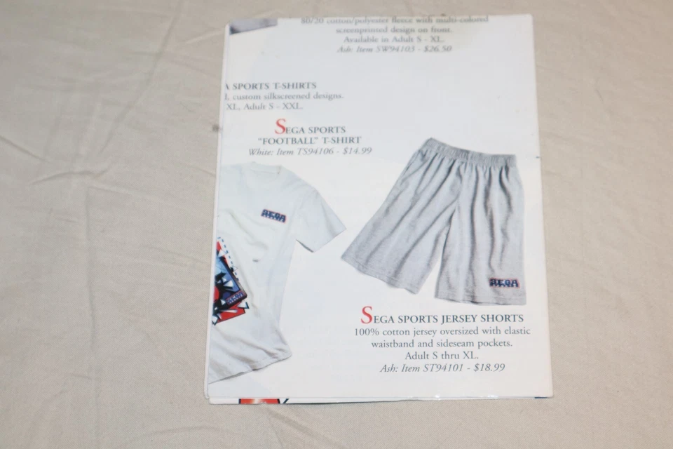 Authentic Sega Gear Catalog ONLY Foldable Insert Sonic Knuckles - Image 2 of 4