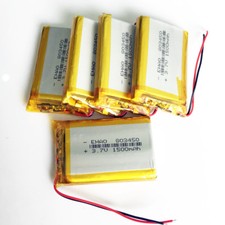 5 pcs 1500mAh 3.7V Lipo Rechargeable Battery 803450 For Camera Recorder GPS PSP