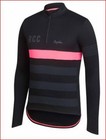 USED RAPHA RCC LONG SLEEVE TRAINING CYCLING JERSEY LARGE SNUG FIT 20" - 21"