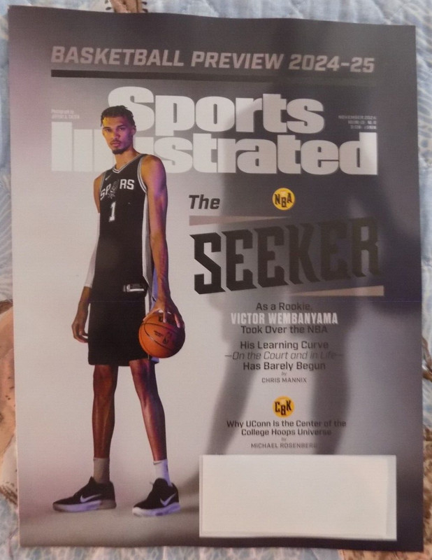 VICTOR WEMBANYAMA THE SEEKER NBA BASKETBALL PREVIEW 2024-25 - SPORTS ILLUSTRATED