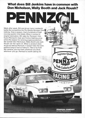 1978 Pennzoil Oil Grumpy's Toy Bill Jenkins Larry Lombardo vintage Print AD