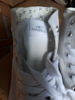 Baskets O'Neill Crusher - Toile Blanche - Taille UK 7.5 (Garçons) - Neuf Avec Boîte