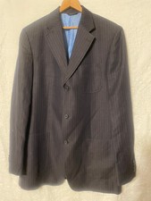 Banana Republic Sports coat 42L Blue Pinstripe Wool