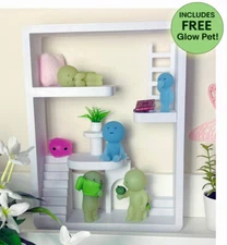 White Smiski House Display | Mini Figure Shelf Stand | Cute Room Decor