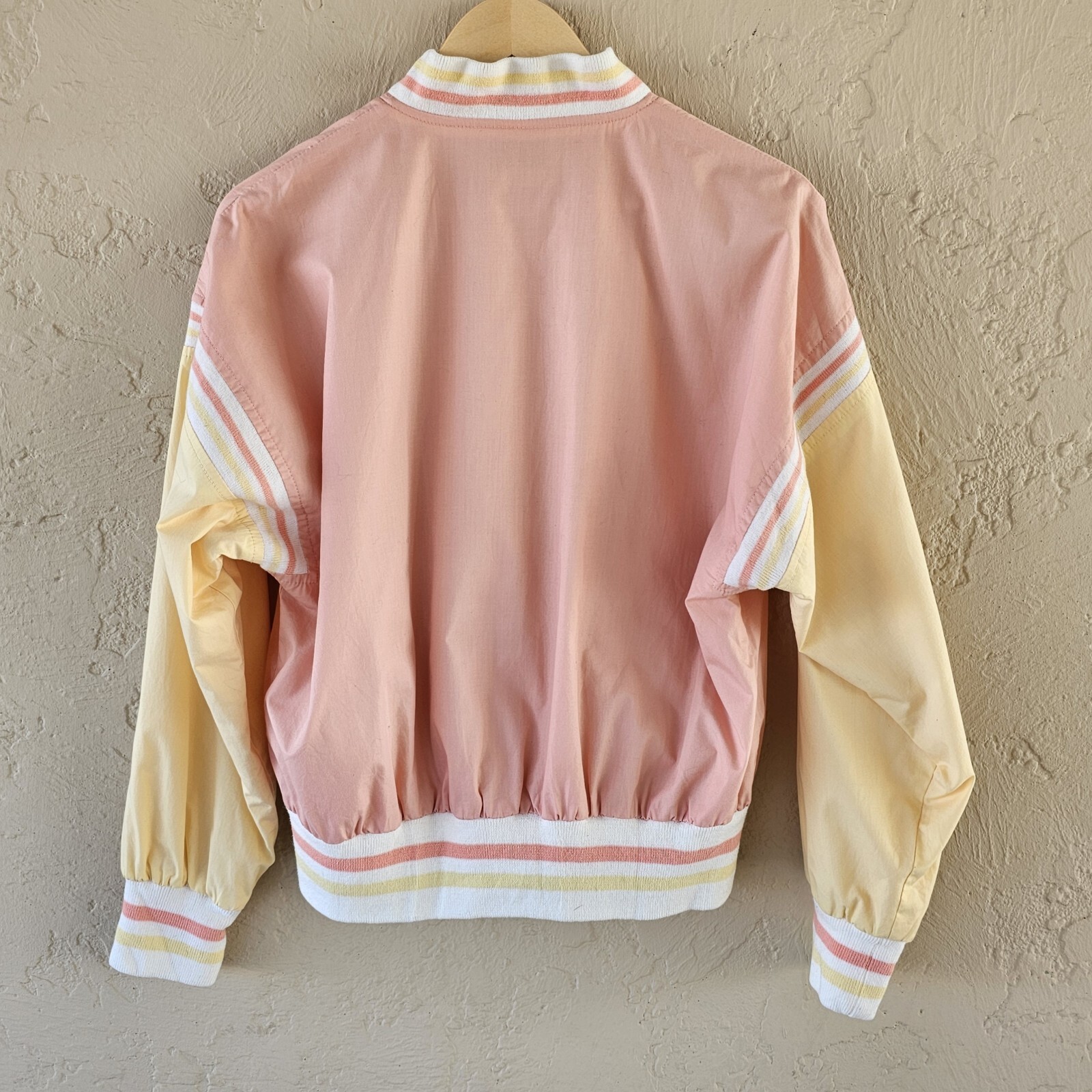 Giacca donna vintage anni 80 90 PONY snap track PSC patch Chevron M Medium RARA