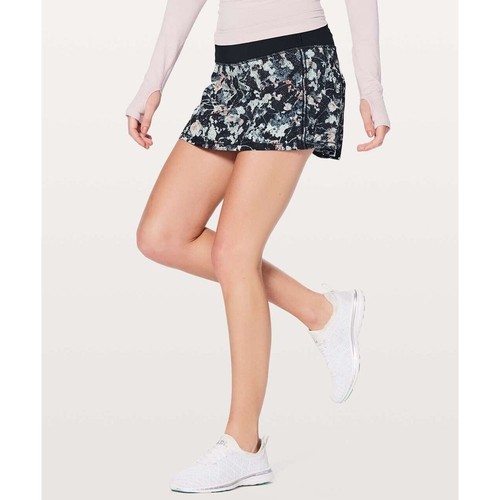 Gonna Lululemon Pace Rival (regolare) *senza pannelli taglia 10 nero/rosa 5093 - Foto 11 di 12