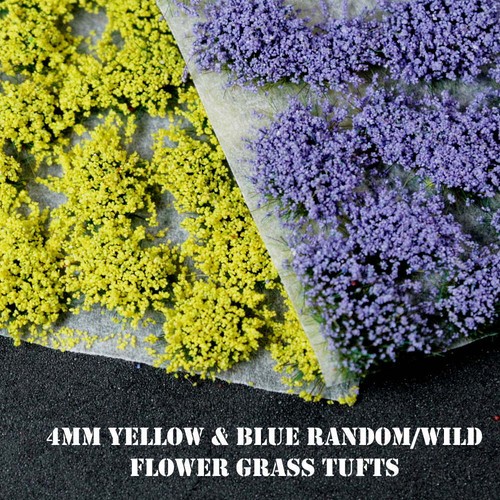 120 x 4/6 mm mechones de flores autoadhesivos - Wargaming | Base | Ferrocarriles | Terreno | Paisaje - Imagen 35 de 115