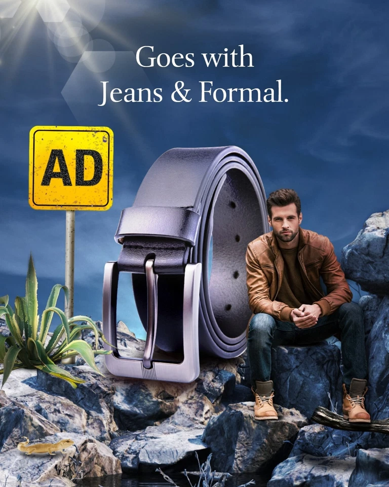 Cinturones de cuero genuino para hombre Cinturones de vestir elegantes Cinturón para hombre Muchos colores y tallas Foto 3 de 4