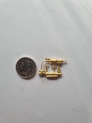 Spur HO Wachsausschmelzwagen 4 Rad Sternräder und Bremszylinder Paar Anguss #6