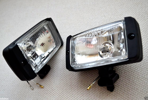 2 x 12V Halogen Lights Car Bus Camper TODOTERRENO 4x4 Offroad Bulb Lamps - Afbeelding 4 van 7