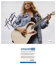 ‘HunterGirl’ Country Singer Signed Autograph 8x10 Photo ACOA American Idol