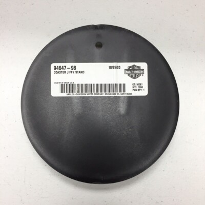 Harley-Davidson Genuine Jiffy Stand Coaster - Part #94647-98 (Made In USA) - View #2