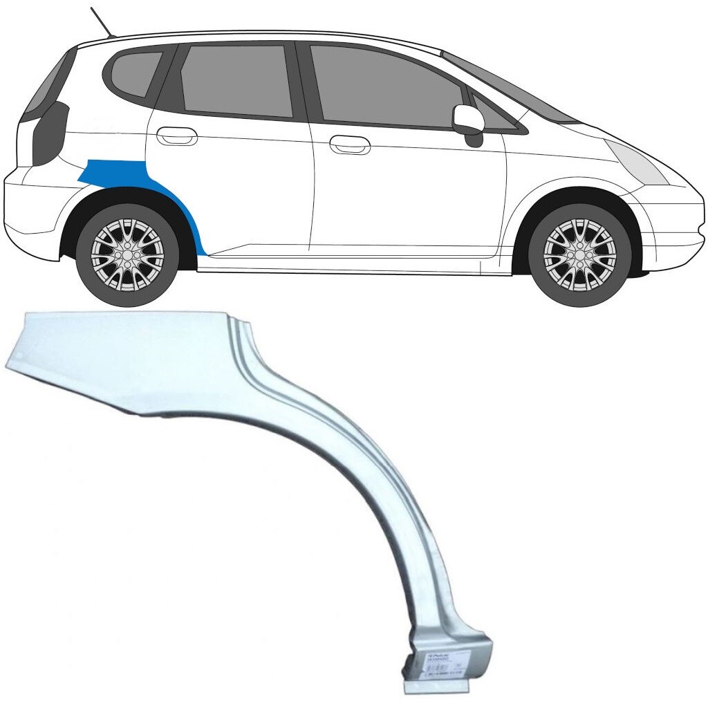 HONDA JAZZ GD 2002-2008 REAR WHEEL ARCH REPAIR PANEL / RIGHT RH