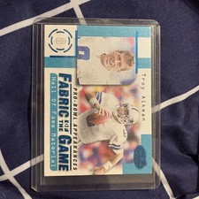 1999 Leaf Certified Fabric of the Game Football Card #FG6 Troy Aikman/250