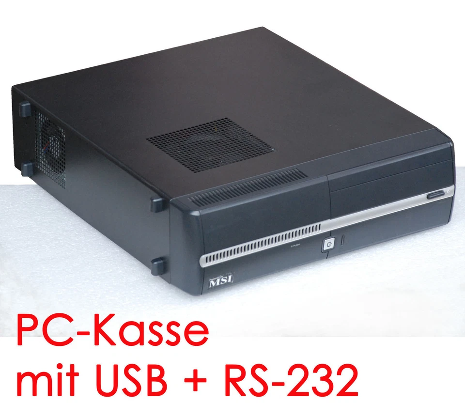 PROFESSIONAL PC POS-COMPUTER MSI 2xRS232 CORE2DUO FOR WINDOWS XP / 7 / 8 / 10 MM