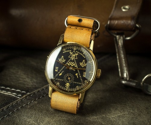 Reloj masónico Pobeda, reloj soviético para hombre, reloj vintage URSS - Imagen 2 de 6