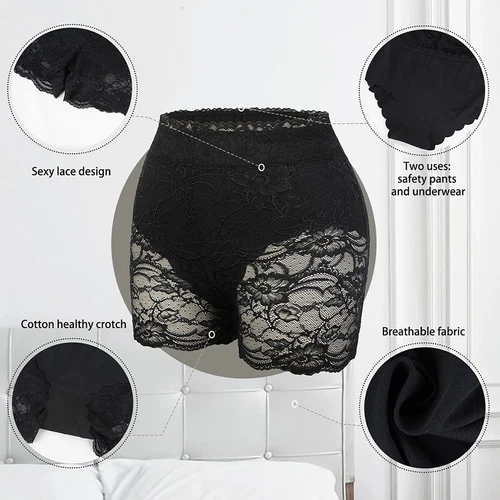 Damen Spitzen Slips Shorts Höschen Slips Dessous Unterwäsche Shapewear Shorts - Bild 4 von 15