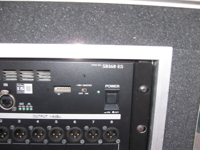 Yamaha SB168-ES EtherSound Technology Stage Box Mounted in