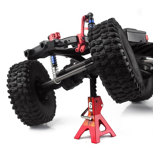 INJORA 2pcs Mini Metal Height Adjustable Jack Stands for 1/10 RC Crawler - Picture 9 of 10