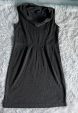 Ann Taylor Women’s Dress Sz 12 Wool Cowl Neck Sleeveless Gray