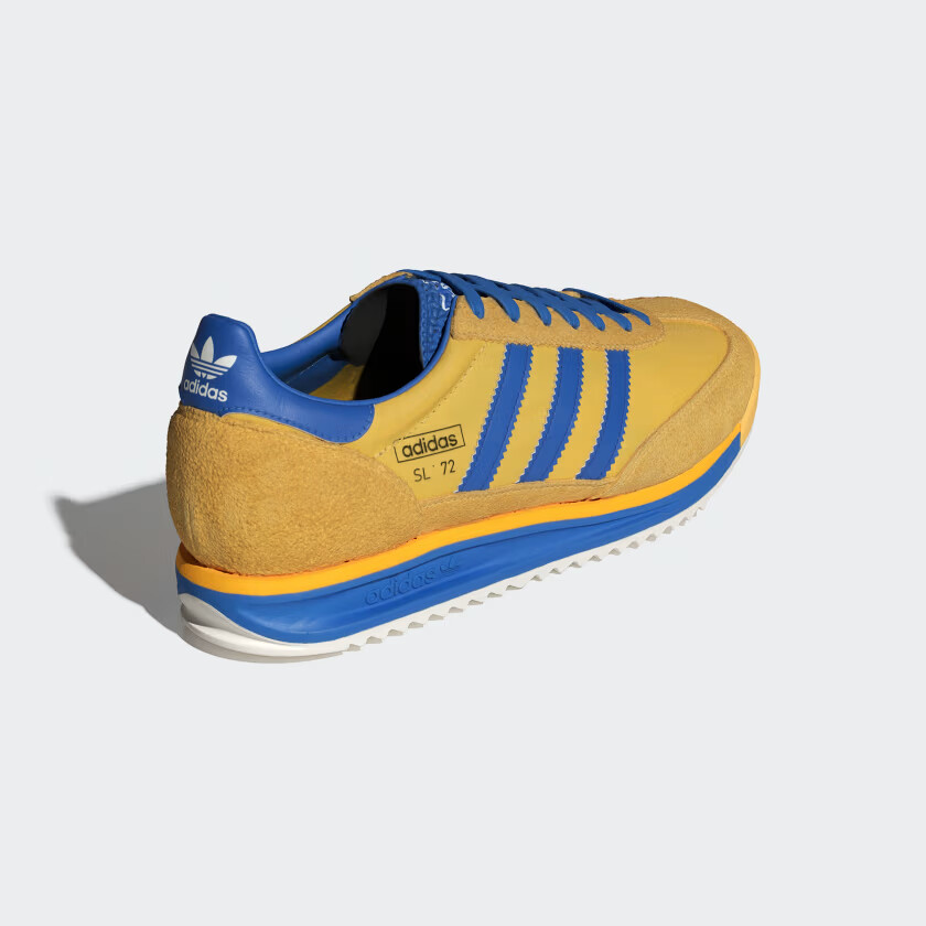 adidas サッカーシューズ イエロー/ブルー 9 Mens adidas SL 72 RS IE6526 SHOES Utility Yellow / Bright Royal