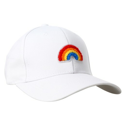 Rainbow Hats Choose from Different-Black OR White ball caps OR