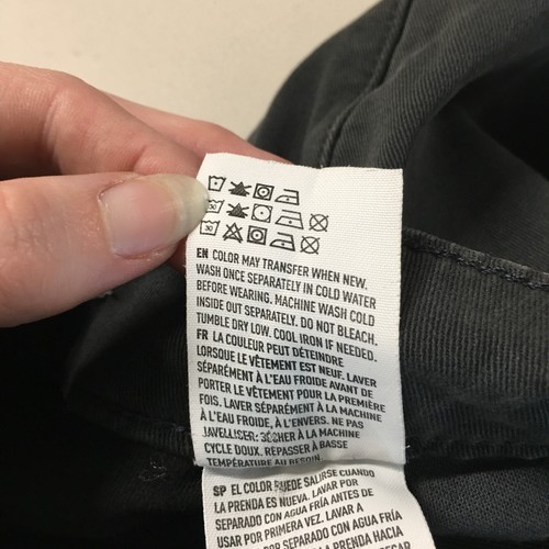American Eagle Slim Straight Jeans Mens 26x30 (actual 29x29.5) Gray Mid Rise Zip - Picture 17 of 20