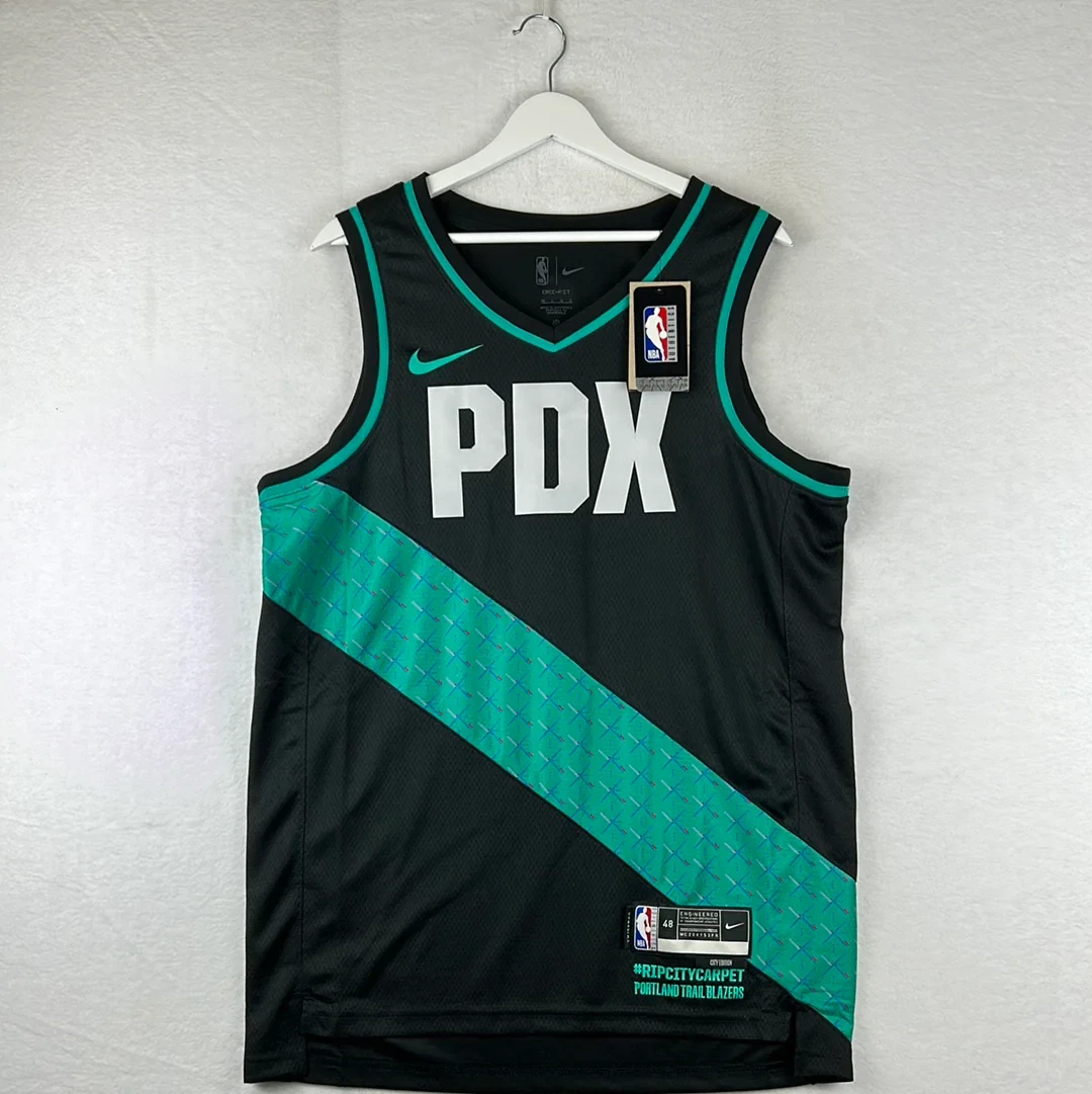 Portland Trail Blazers Road City Edition Jersey Large New with