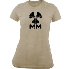 Women's Officially Licensed Navy Machinist's Mate (MM) Rating Badge T-Shirt