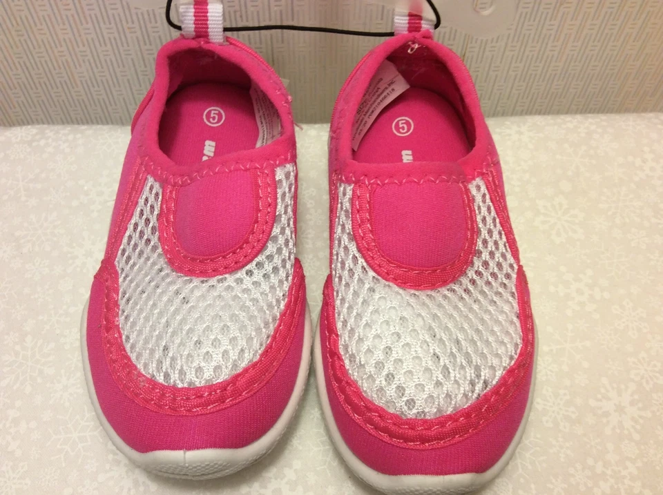 ZAPATOS SURFISTAS ROSAS PARA NIÑOS PEQUEÑOS Nuevos con etiquetas ROSA-BLANCO ZONA ONDA NIÑO PEQUEÑO TALLA 5 Foto 2 de 4
