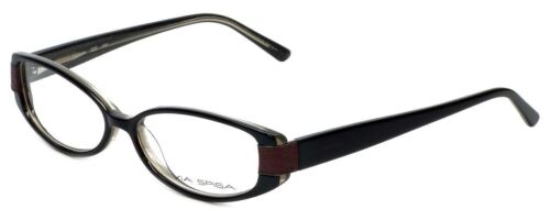 Via Spiga Designer Blue Light Blocking Reading Glasses Domicella-500 Black 53mm - Afbeelding 1 van 1
