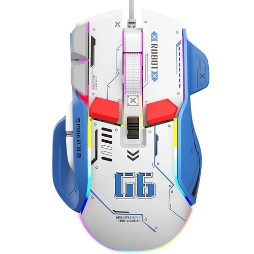 G6 Gaming Mouse Wired 128000DPI ChipA826 RGB Macro-programmable Ergonomic design - Picture 7 of 26