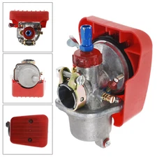 Red Carburetor For 2 Stroke 50/60/80 cc Bicycle Motorized Bike Engine Air Filter