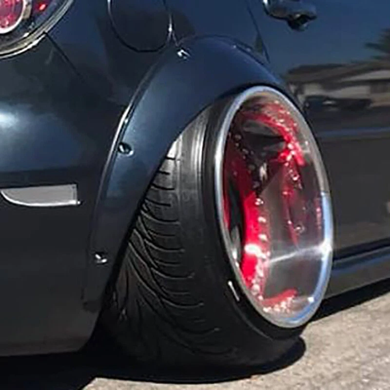 For Ford Mustang Foxbody 78-93 4.5" Fender Flares Wheel Arch Extra Wide Body Kit Foto 4 de 4