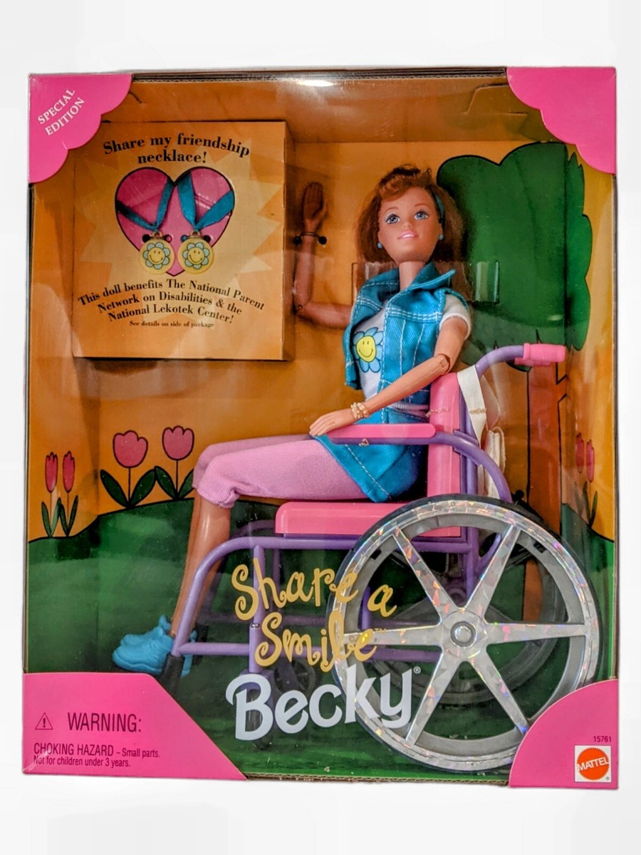 バービー　ベッキー　車椅子　1996年製　マテル　becky barbie 1996 Mattel 