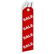 "SALE RED TAG" advertising super flag swooper banner business sign discount deal